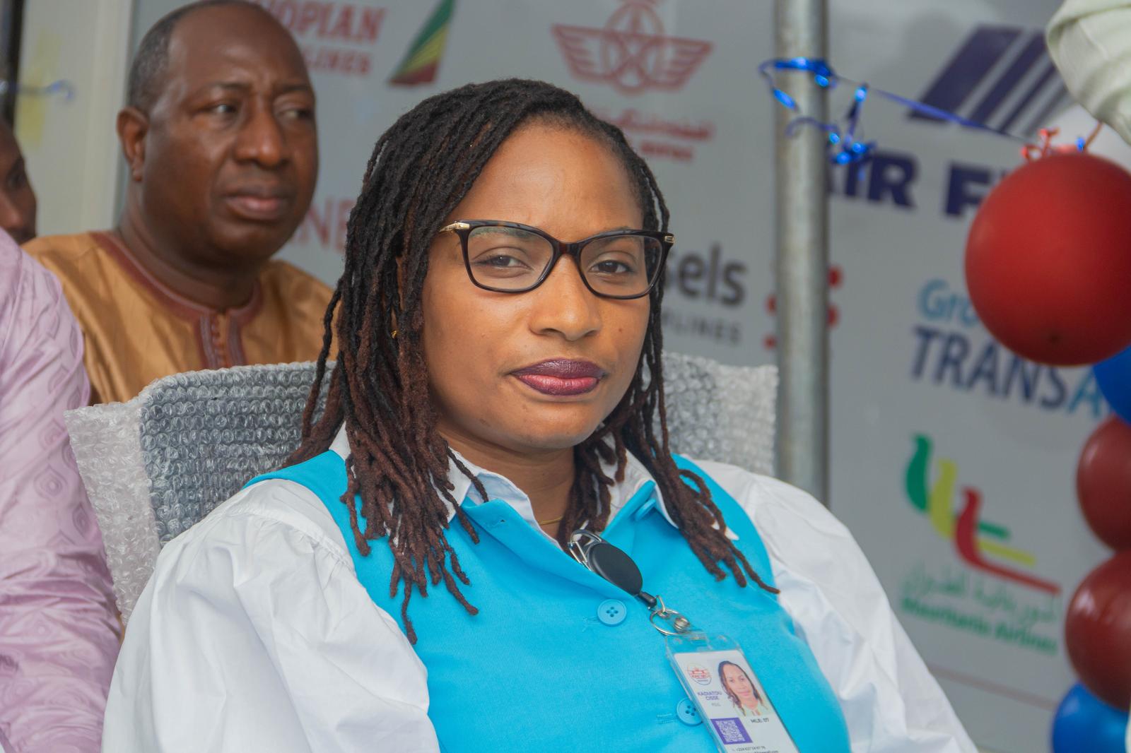 La directrice générale lors de la cérémonie